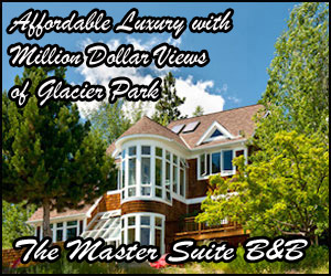 Master Suite Bed and Breakfast - The Master Suite is a gorgeous upscale rental home suite, featuring modern amenities, kitchen, master suite, gorgeous country setting, and views overlooking the Flathead Valley, Flathead Lake and the peaks of Glacier Park and the Swan Valley range.