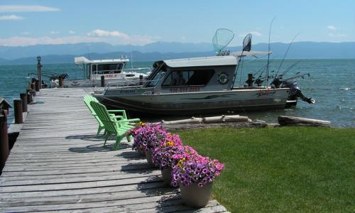 Boat Marina on Flathead Lake