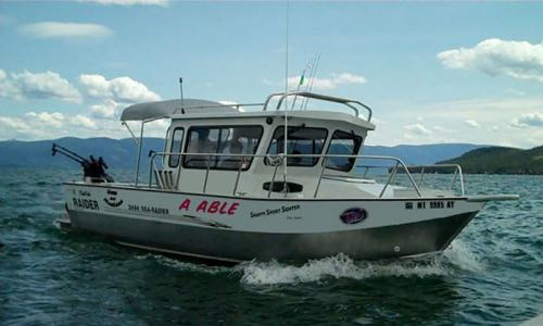 Fishing Boat on Flathead Lake