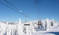 Skiing at Big Mountain in Whitefish Skiing at Big Mountain in Whitefish