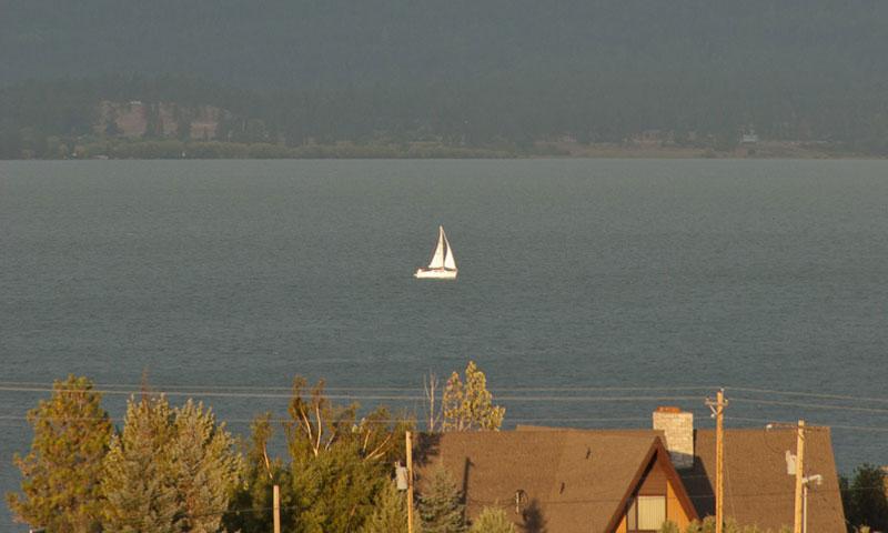 Sailing on Flathead Lake