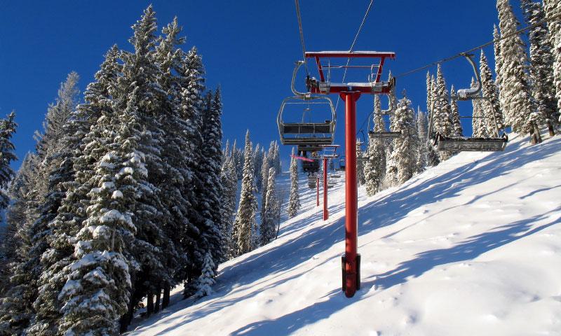 Boomerang Chairlift at Fernie Ski Resort in British Columbia