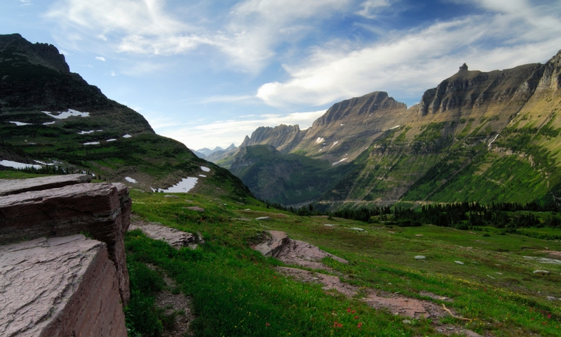 Glacier National Park Montana Logan Pass Going To The Sun Road